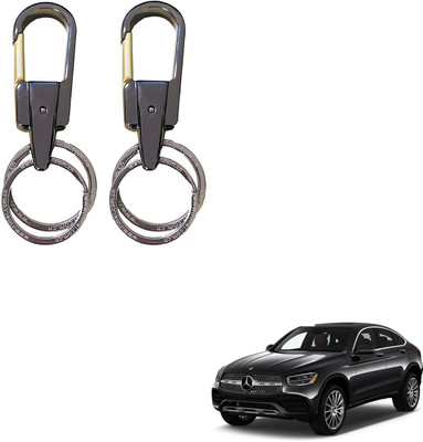 SEMAPHORE Stainless Steel Luxury Ca Keychain Elegance Double Key Ring for Mercedes Benz GL-Class Key Chain