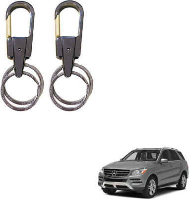SEMAPHORE Stainless Steel Luxury Ca Keychain Elegance Double Key Ring for Mercedes Benz M-Class Key Chain
