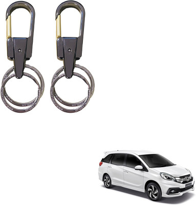 SEMAPHORE Stainless Steel Luxury Ca Keychain Elegance Double Key Ring for Honda Mobilio Key Chain