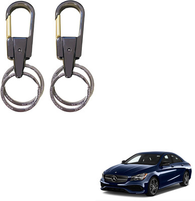 SEMAPHORE Stainless Steel Luxury Ca Keychain Elegance Double Key Ring for Mercedes Benz CLA-Class Key Chain
