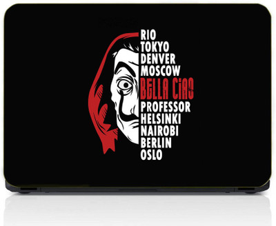 gray wall Money Heist Vinyl Laptop Skin Compatible for 13.3 inch(Theme: Nature)
