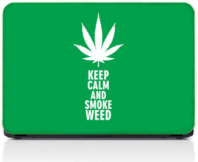 gray wall Weed Vinyl Laptop Skin Compatible for 13.3 inch(Theme: Nature)