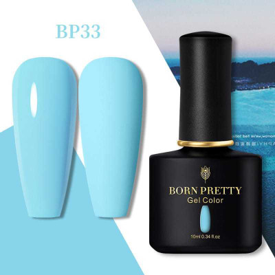 BORN PRETTY Gel Nail Polish Black Spar Series Color UV LED Lamp Required DIY Soak Off UV Gel Nail Varnish (BP-10ml-33) BP-BSS-33