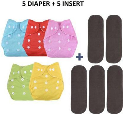 budum budum 5 PIECE BUTTON REUSABLE CLOTH DIAPER