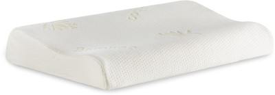 The White Willow X-Small Cervical Contour Cooling Memory Foam Motifs Orthopaedic Pillow Pack of 1(White)