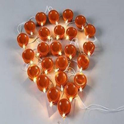 s k traders 16 LEDs 5 m Yellow Steady Diya Rice Lights(Pack of 1)