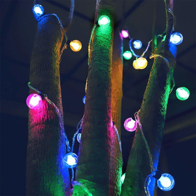 K D ENTERPRISE 10 LEDs 3.06 m Multicolor Steady Bulb Rice Lights(Pack of 1)