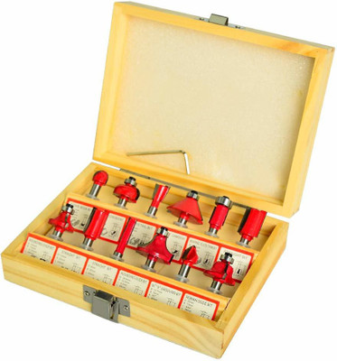uptodatetools Shank Tungsten Carbide Bits for Woodworking 12 Pcs Rotary Bit Set(12 Bits)