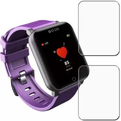 KACA Edge To Edge Screen Guard for GOQii Smart Vital Smart Watch [Better than Tempered Glass](Transparent, Pack 2)(Pack of 2)