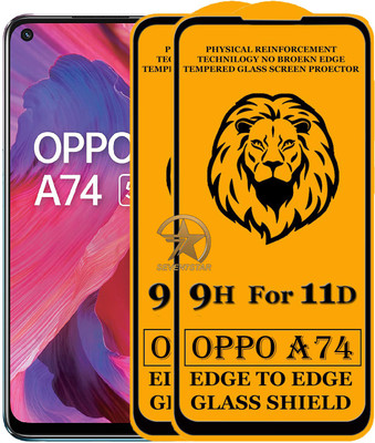 SEVEN7STAR Edge To Edge Tempered Glass for Oppo A74 5G(Pack of 2)