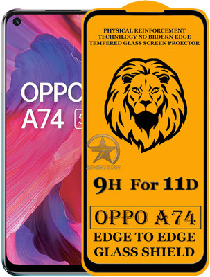 SEVEN7STAR Edge To Edge Tempered Glass for Oppo A74 5G(Pack of 1)