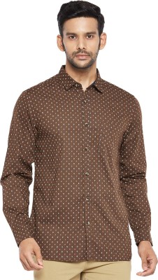 Byford by Pantaloons Men Printed Sports Brown Shirt