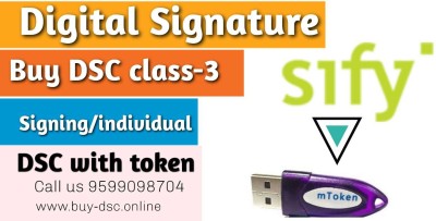 safescrypt digital signature certificate in sify Class 3 signing 2 years with M-token usb complete dsc for ITR TAX GST MCA Tradmark eFilling ROC CSC IRCTC Smart Key(Pack of 1)