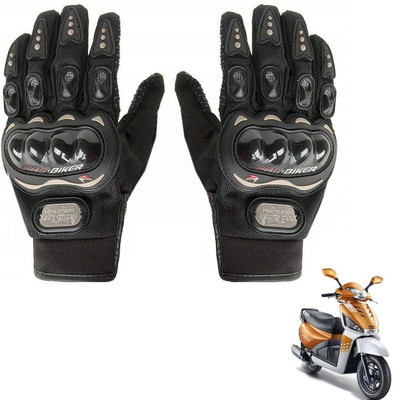 KOZDIKO PRO BIKER GLOVES FOR MAHINDRA GUSTO Riding Gloves(Black)