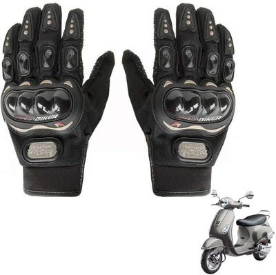 KOZDIKO PRO BIKER GLOVES FOR VESPA VXL 150 Riding Gloves(Black)