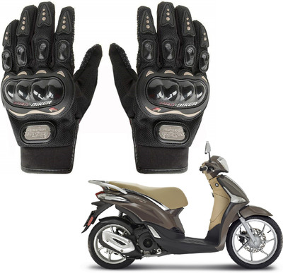 KOZDIKO PRO BIKER GLOVES FOR VESPA LIBERTY 125 Riding Gloves(Black)