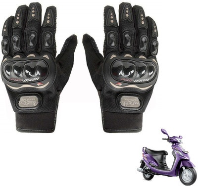 KOZDIKO PRO BIKER GLOVES FOR MAHINDRA RODEO Riding Gloves(Black)