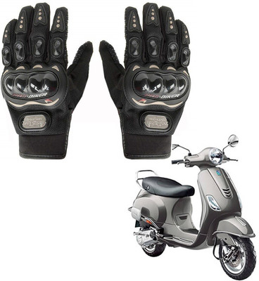 KOZDIKO PRO BIKER GLOVES FOR VESPA 125 Riding Gloves(Black)