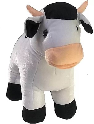 Renox Very Soft, Cute & Trending stuffy Cow plush Toy Teddy Bear for Girls/Kids/Boys/Birthday Gift  - 30 cm(White, Black)