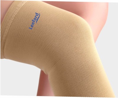 Leeford Knee Cap with Cotton knit lining inside |Extra skin comfort |Set of 1- XL Size for Knee Support(Brown)