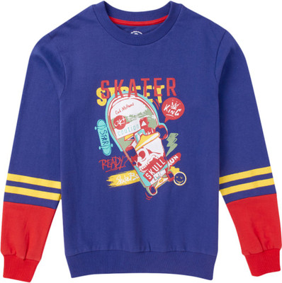 Cub McPaws Full Sleeve Graphic Print Boys Sweatshirt
