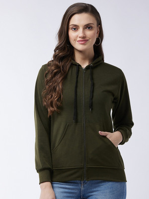 Pivl Full Sleeve Solid Women Sweatshirt