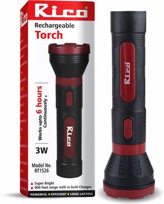 Rico RT1526 Rechargeable Emergency Led Torch