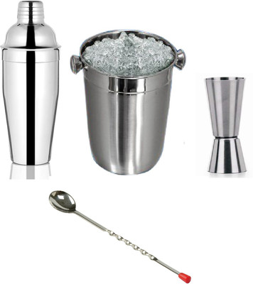 Dynore 4 - Piece Bar Set(Stainless Steel)