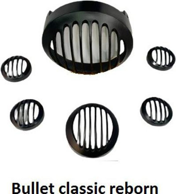 GRIILO NEW CLASSIC REBORN HEADLIGHT GRILL (CLASSIC REBORN) Bike Headlight Grill(Black)
