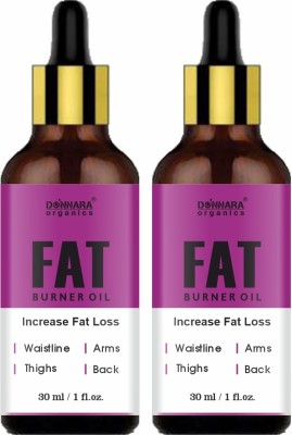 Donnara Organics Herbal Fat Burner Fat loss fat go slimming weight loss body fitness oil Shape Up Slimming Oil For Stomach, Hips & Thigh Combo pack of 2 bottles of 30 ml(60 ml)(60 ml)