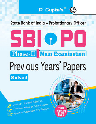 SBI-PO : Previous Years Paper (Solved) (Phase-II: Main Exam)(English, Paperback, RPH Editorial Board)
