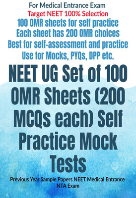 NEET UG Set of 100 OMR Sheets (200 MCQs each) Self Practice Mock Tests(English, Paperback, Av Editorial Board)