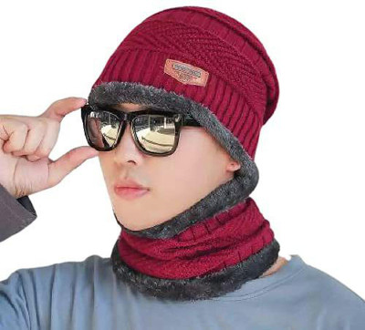 PinKit Solid Beanie Cap