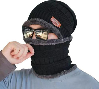 PinKit Solid Beanie Cap