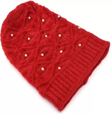 Hind Home Solid, Self Design Beanie Cap