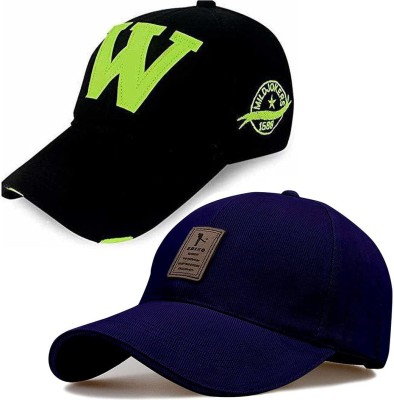 ain collection Applique Baseball cap Cap(Pack of 2)