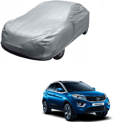 AuTO ADDiCT Car Cover For Tata Nexon (Without Mirror Pockets)(Silver)