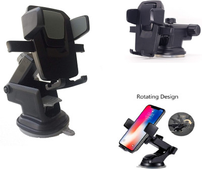 FITUP Car Mobile Holder for Windshield, Dashboard(Black)