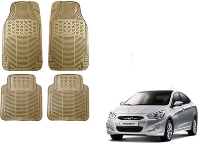 KOZDIKO Rubber Standard Mat For  Hyundai Accent(Beige)