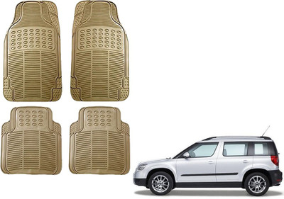 KOZDIKO Rubber Standard Mat For  Skoda Yeti(Beige)