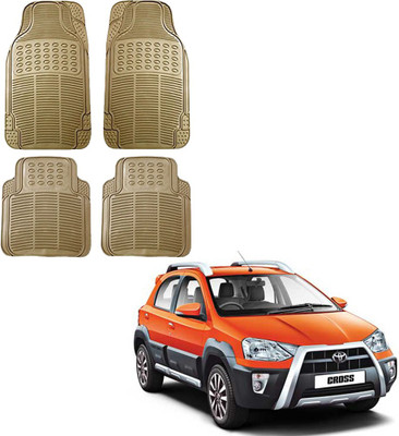 KOZDIKO Rubber Standard Mat For  Toyota Etios(Beige)