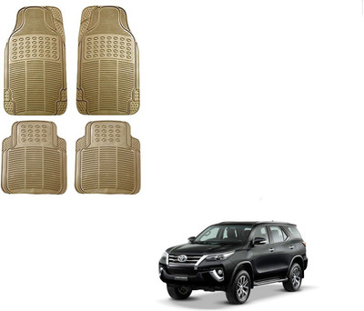 KOZDIKO Rubber Standard Mat For  Toyota New Fortuner(Beige)