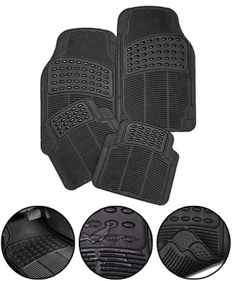 KOZDIKO Rubber Standard Mat For  Hyundai Xcent(Black)