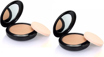 tanvi27 Weightless water proof & smudge proof Matte Compact with puff pack of 2 Compact(sun ivory, 30 g)