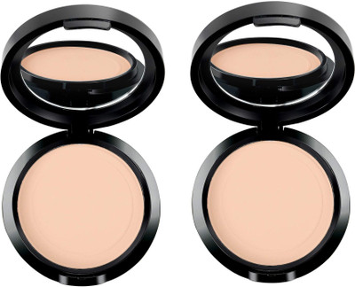 tanvi27 Weightless Matte water proof Compact with puff pack of 2 Compact(banana beige, 30 g)