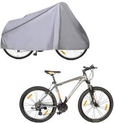 Auto Oprema Water Resistant Bicycle Cover for Sturdy Bicycle Mountain Free Size (Silver)-3 Bicycle Cover Free Size(Silver)