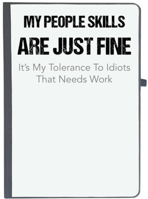 UDNAG Handcrafted Gift A5 Diary Ruled 80 Pages(Black, White)