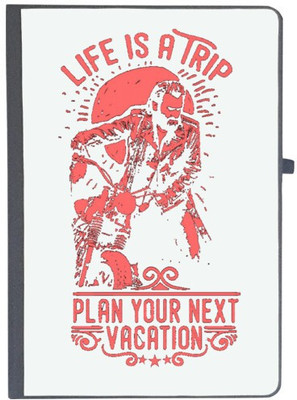UDNAG Handcrafted Gift A5 Diary Ruled 80 Pages(White)