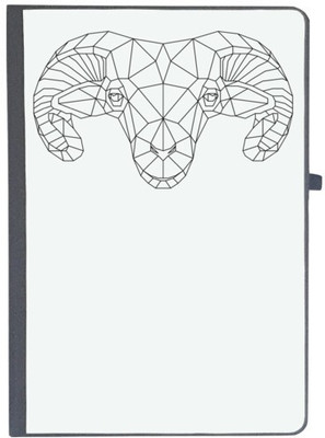 UDNAG Handcrafted Gift A5 Diary Ruled 80 Pages(Black)