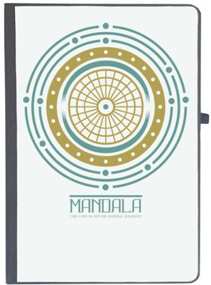 UDNAG Handcrafted Gift A5 Diary Ruled 80 Pages(White)